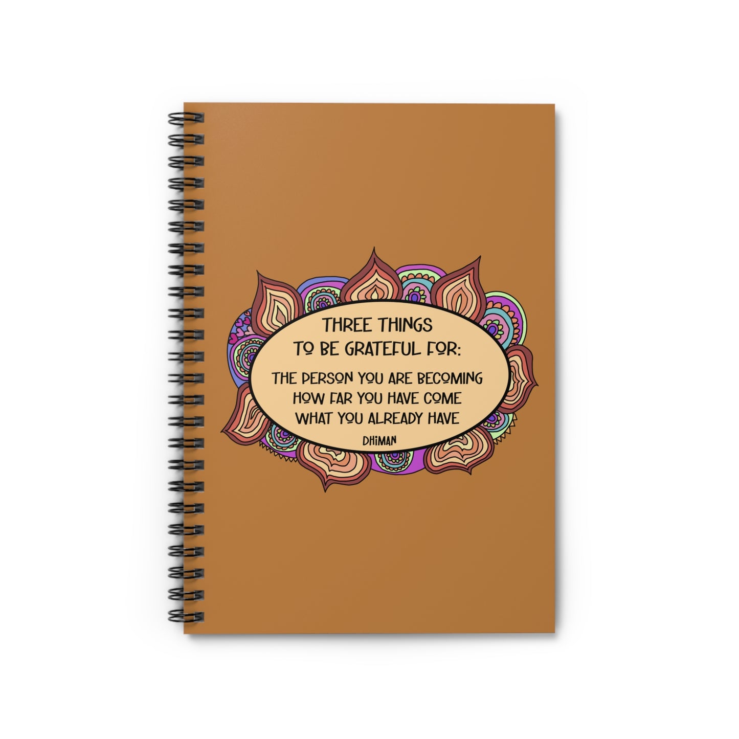 "Gratitude" Journal - Spiral Bound - Lined Pages