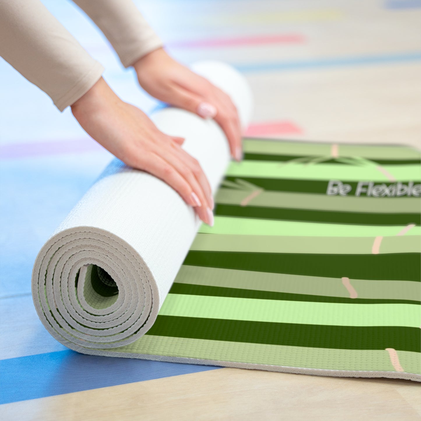 "Be Flexible" Foam Yoga Mat