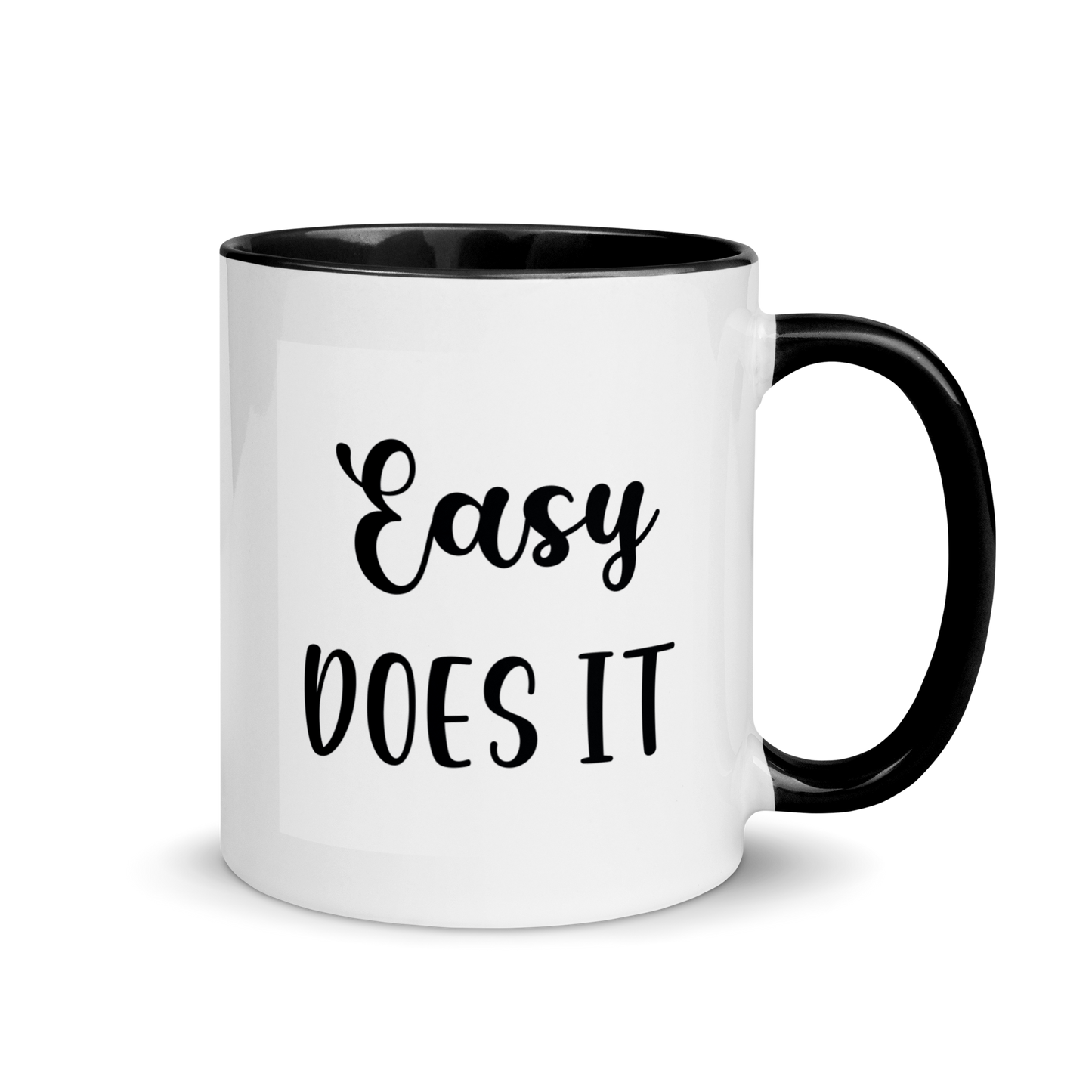 ceramic coffee mug easy does it recovery saying 11 ounce six colors