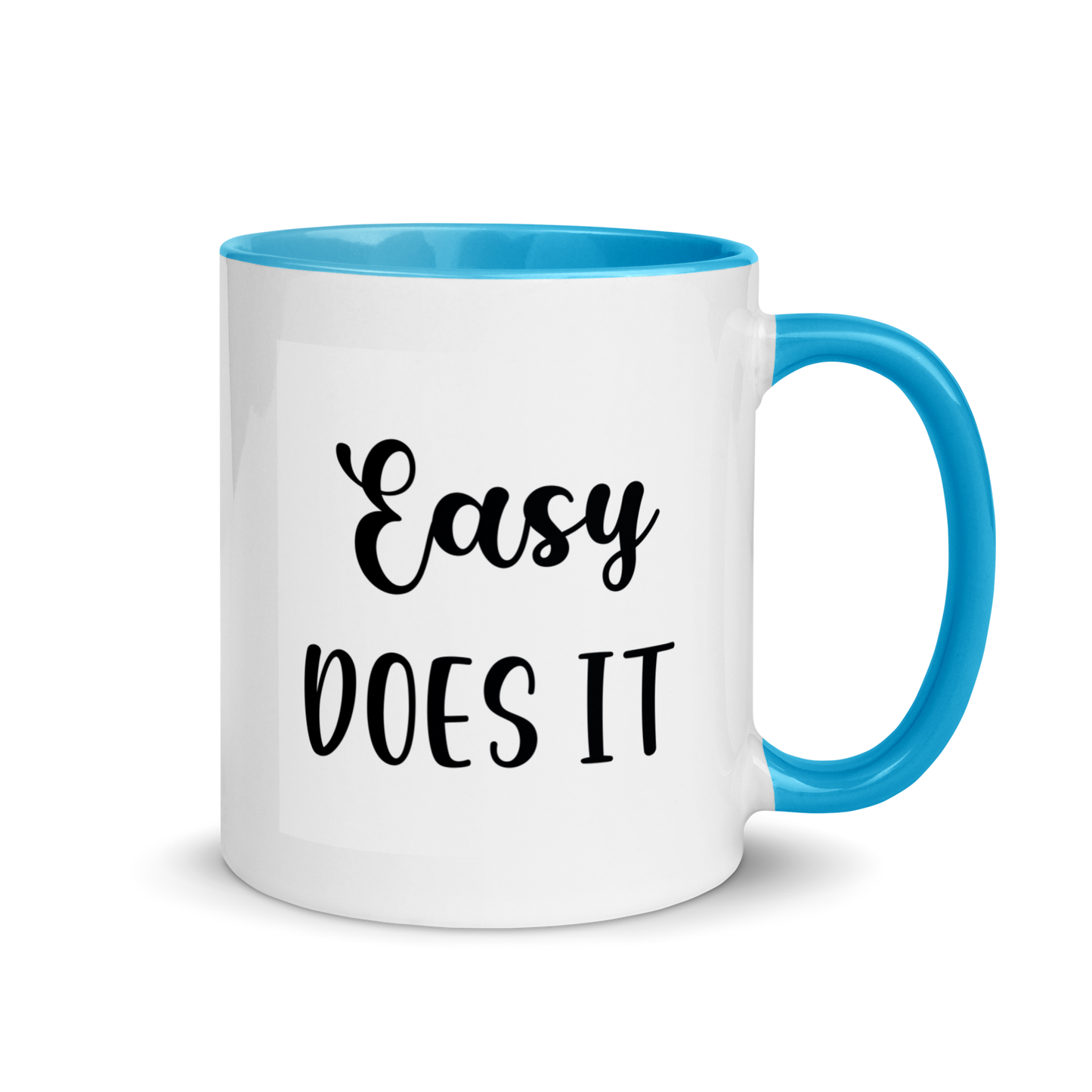 ceramic coffee mug easy does it recovery saying 11 ounce six colors