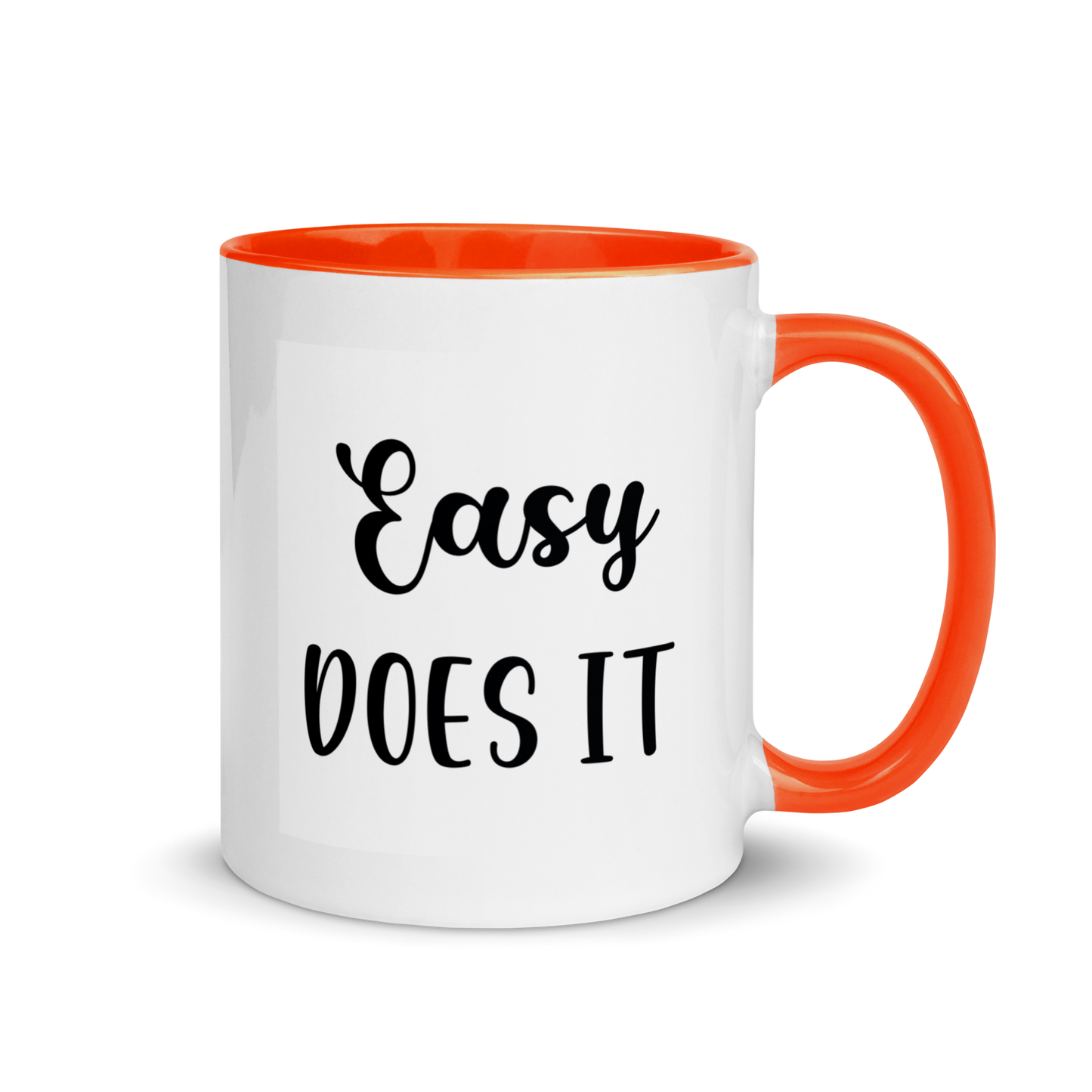 ceramic coffee mug easy does it recovery saying 11 ounce six colors