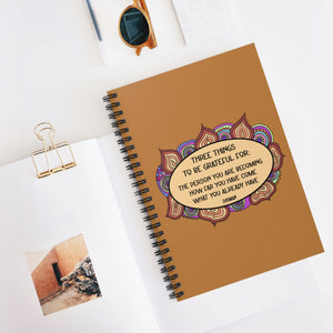 Gratitude Journal - Spiral Bound - Lined Pages