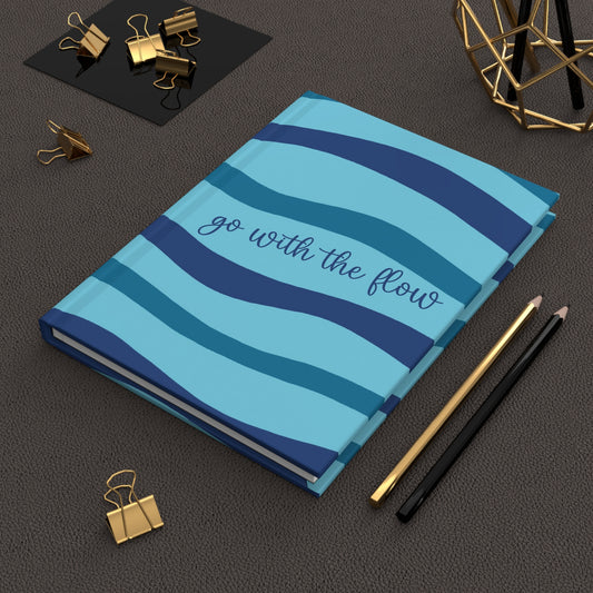 "Go with the Flow" Hardcover Journal Matte