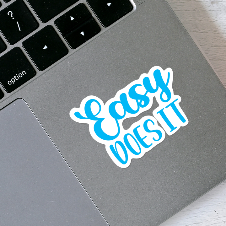 Recovery Slogan Sticker, Vinyl - EASY DOES IT - Free Shipping!