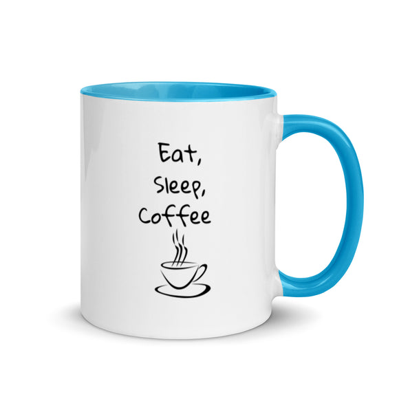 ceramic coffee mug eat sleep coffee sayings 11 ounce six colors printed both sides