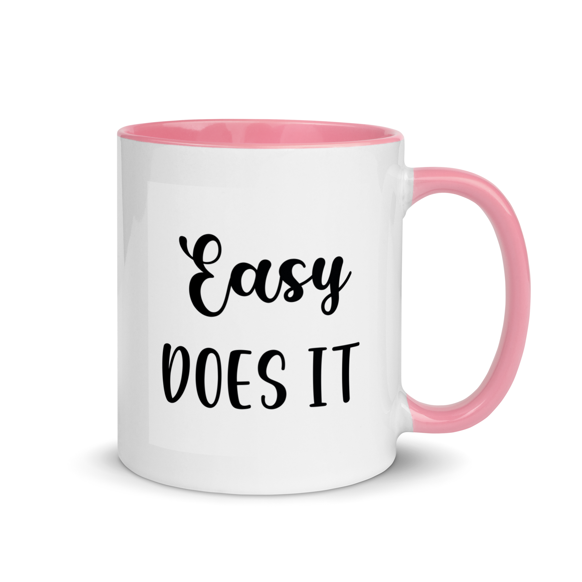 ceramic coffee mug easy does it recovery saying 11 ounce six colors